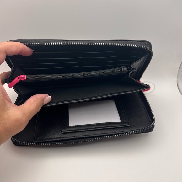 Betsy Johnson Colorful Heart-Studded Black Wristlet - Picture 4 of 4